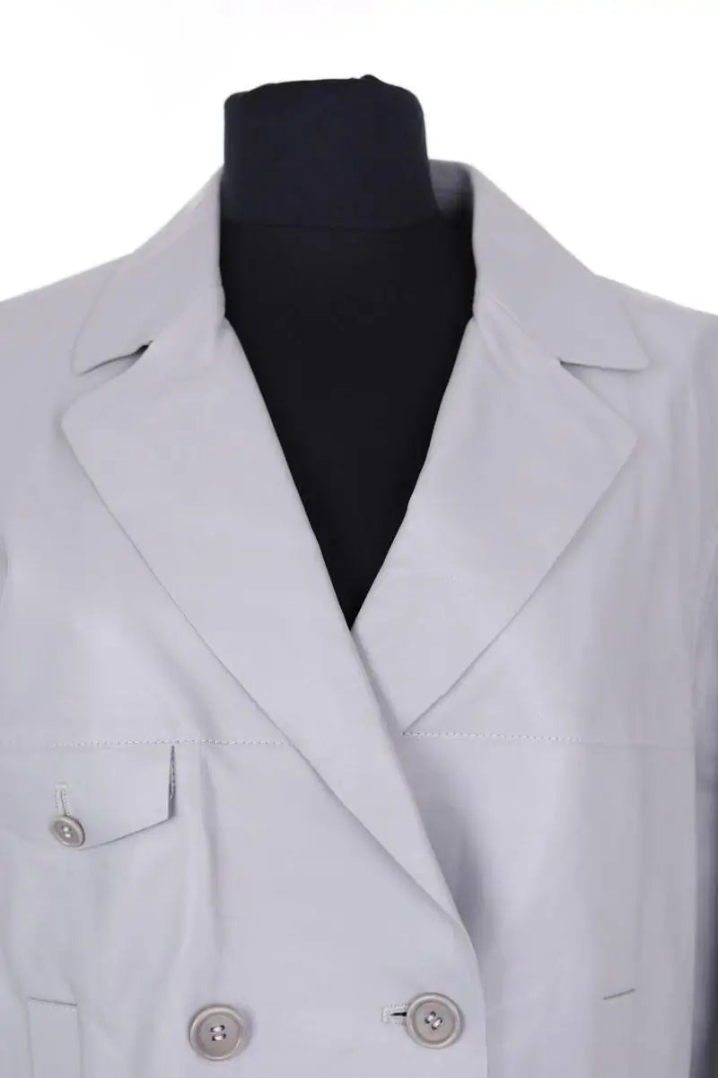 Blazer Gerard Darel Gris en Cuir