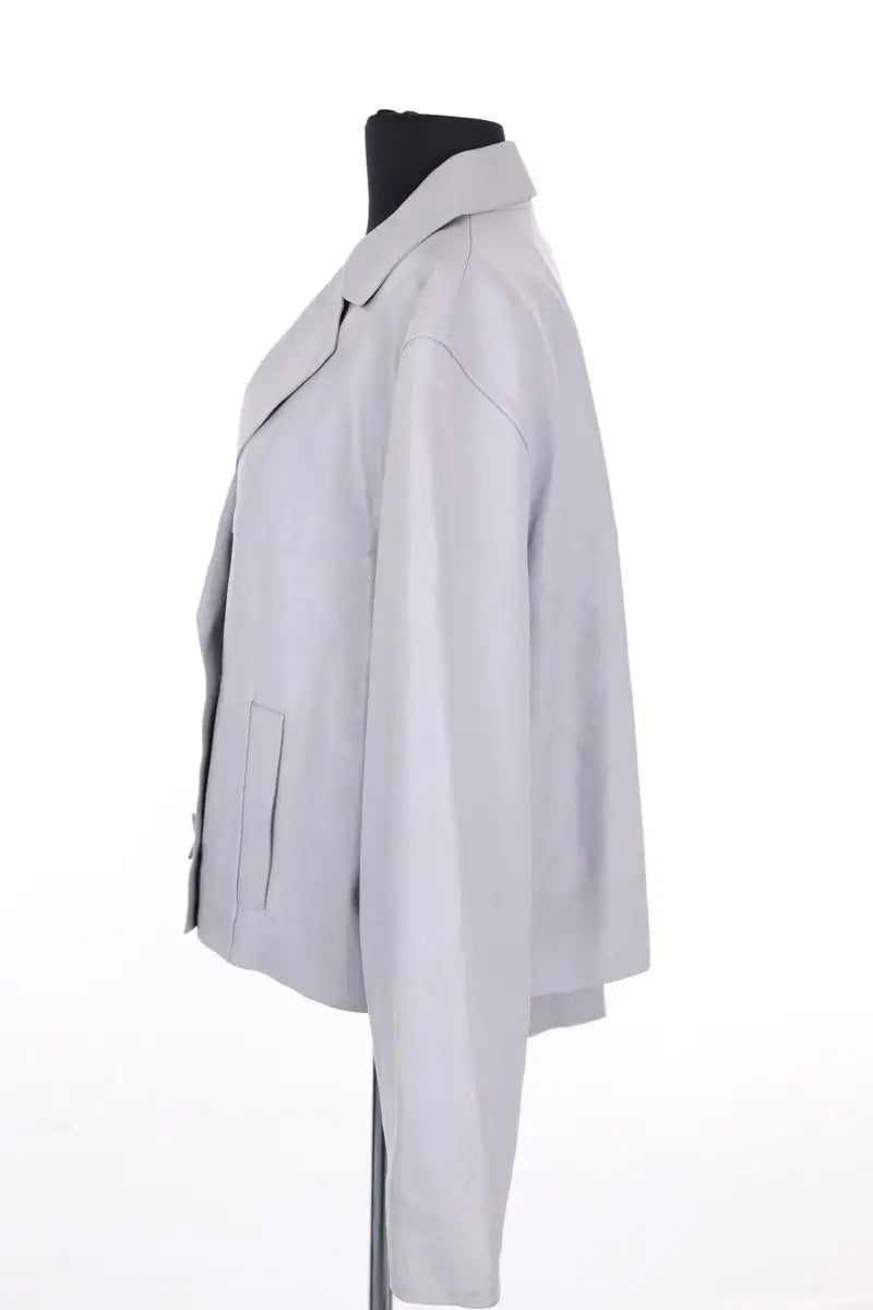Blazer Gerard Darel Gris en Cuir