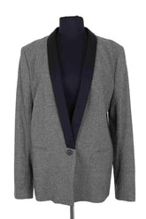 Blazer Gerard Darel Noir en Laine, taille XXL - Seconde Main