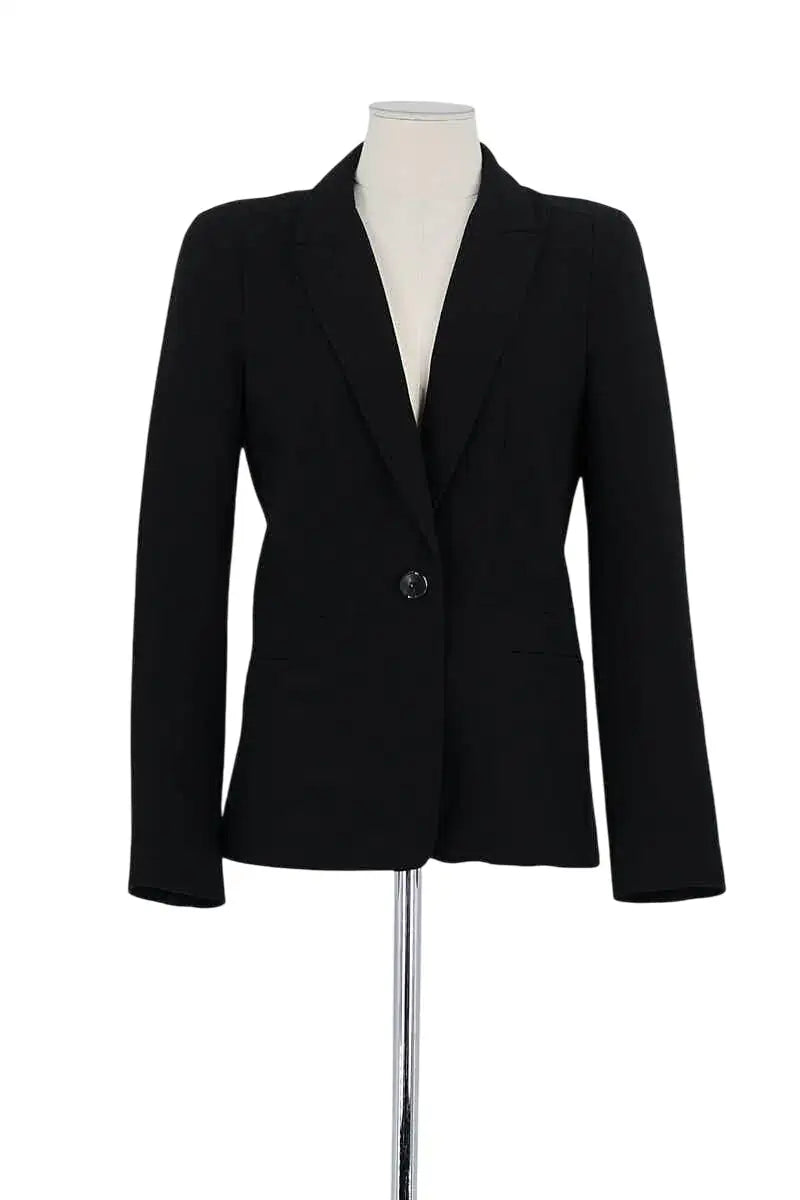 Blazer Gerard Darel Noir en Polyester, taille S - Seconde Main