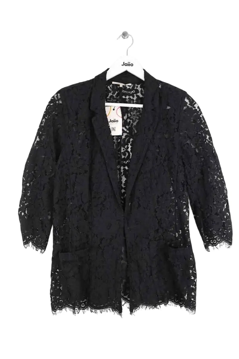 Blazer Gerard Darel Noir en Synthétique, taille L - Seconde Main