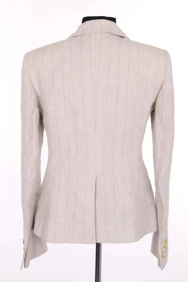 Blazer Giorgio Armani Beige en Lin