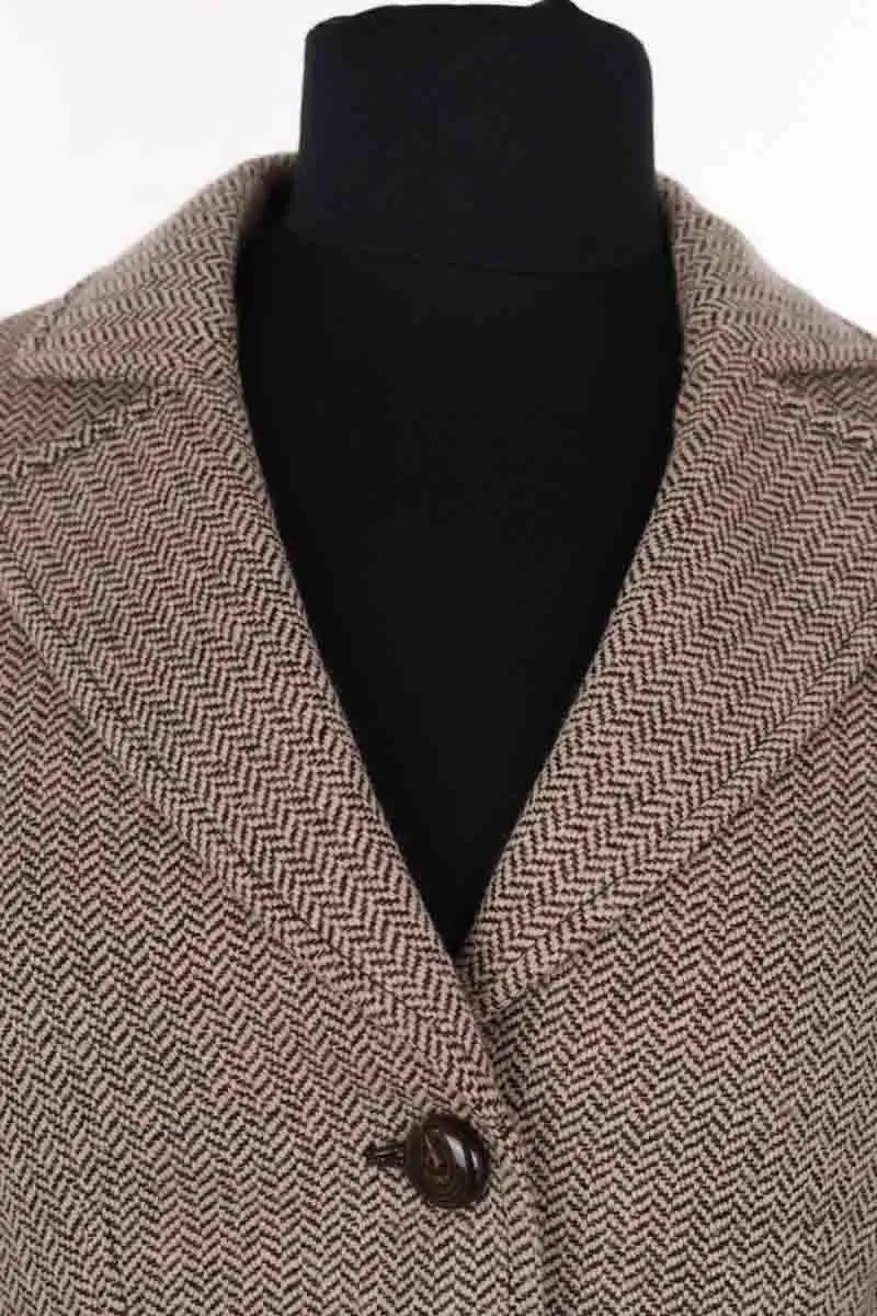Blazer Giorgio Armani Marron en Laine