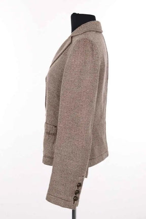 Blazer Giorgio Armani Marron en Laine