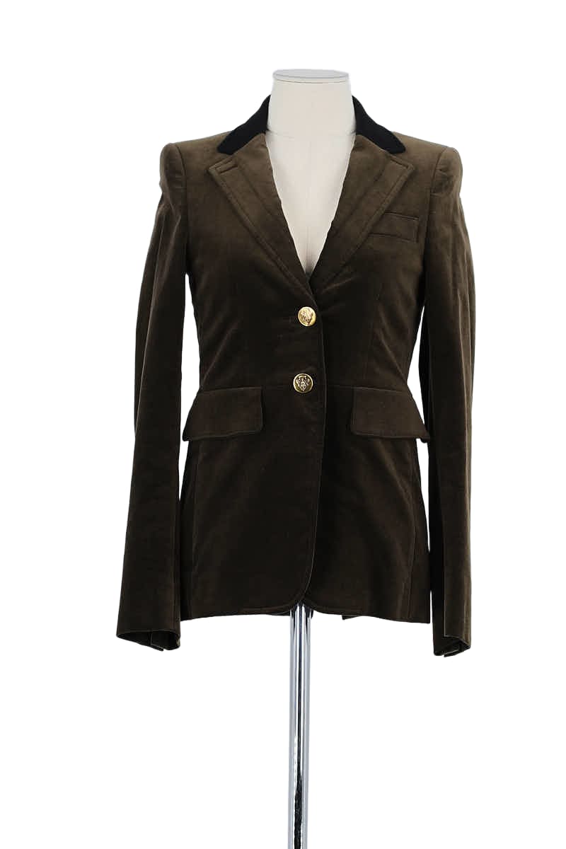 Blazer Gucci Marron en Coton, taille M - Seconde Main