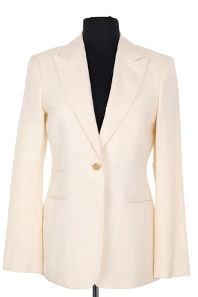 Blazer Hartwood Ecru en Laine, taille S - Seconde Main