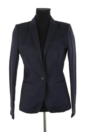 Blazer Hugo Boss Marine en Coton, taille L - Seconde Main