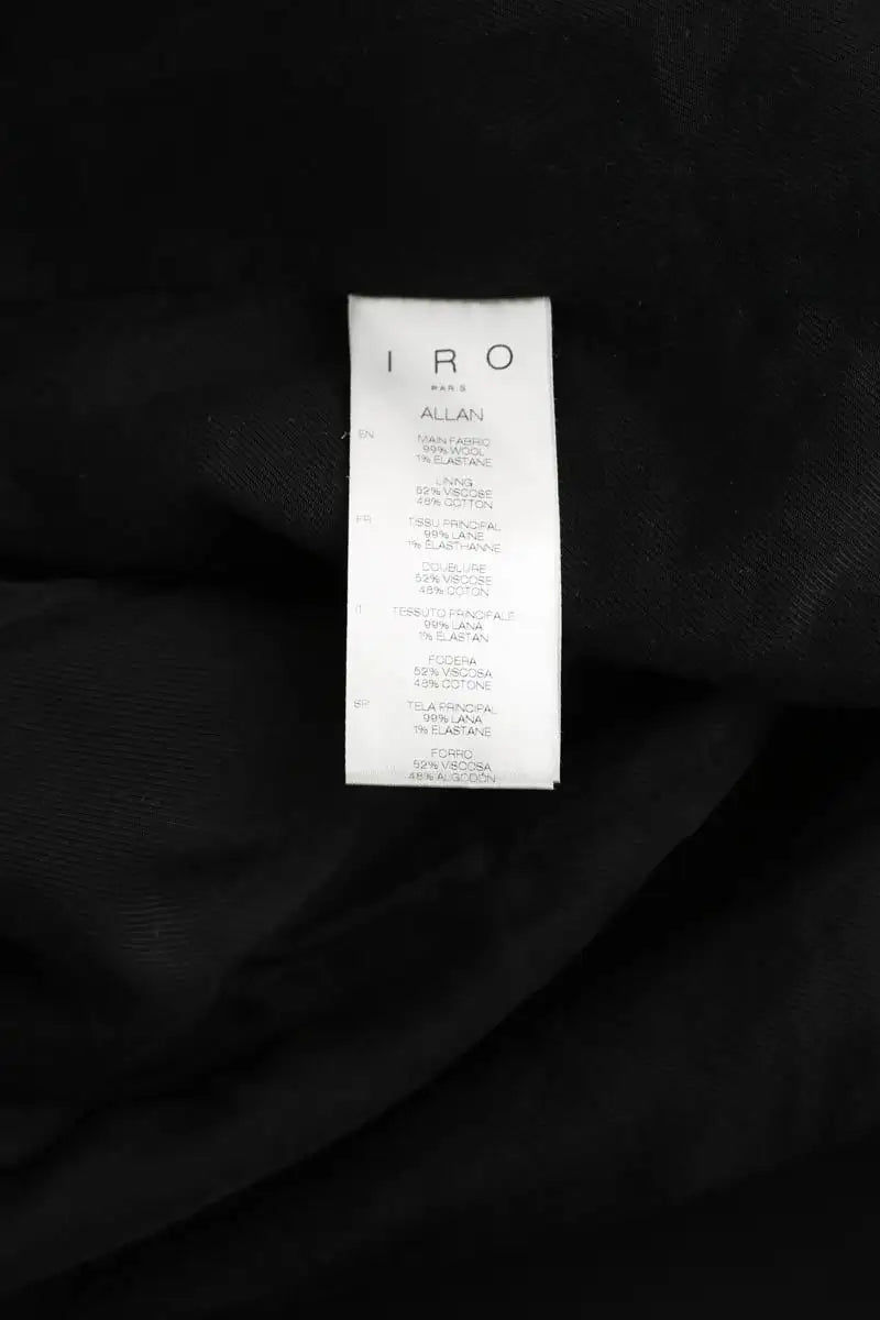Blazer Iro Allan Noir en Laine