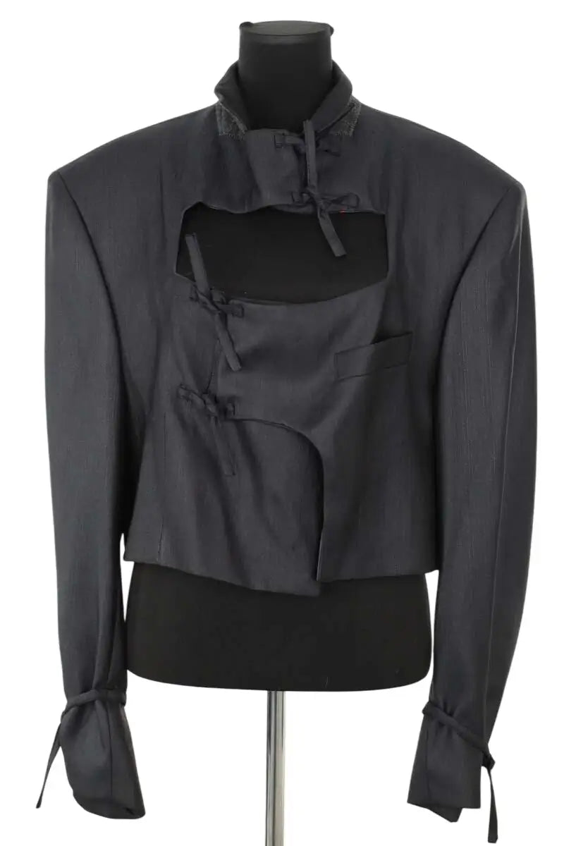 Blazer Isonme Anthracite en Coton, taille L - Seconde Main