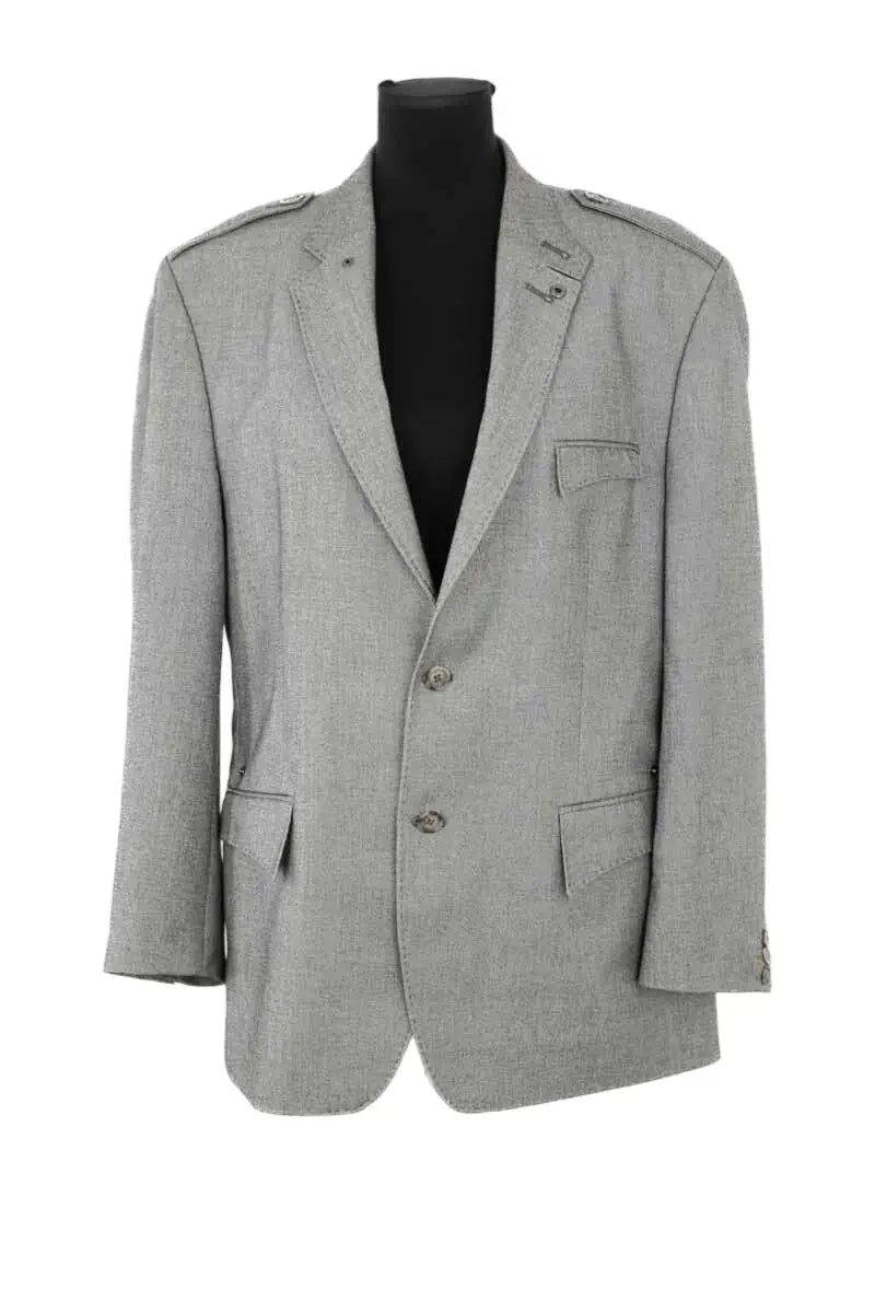 Blazer Isonme Gris en Coton, taille L - Seconde Main
