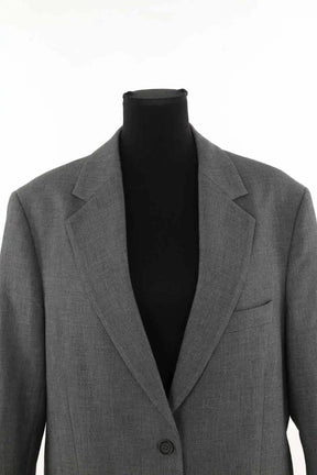 Blazer Jaquett Gris en Laine