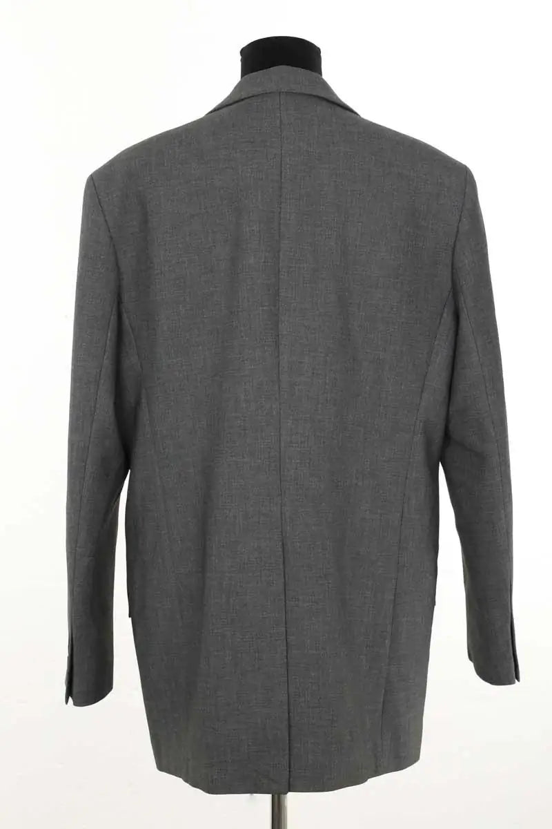 Blazer Jaquett Gris en Laine