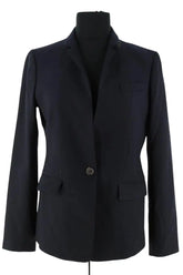 Blazer J.Crew Marine en Laine, taille M - Seconde Main
