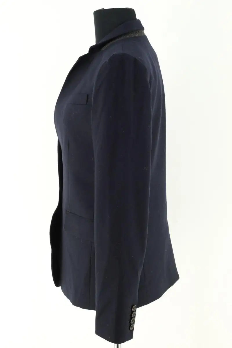 Blazer J.Crew Marine en Laine
