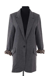 Blazer Jeanne Vouland Gris en Synthétique, taille XS - Seconde Main