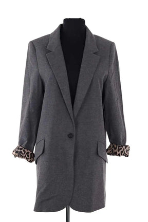 Blazer Jeanne Vouland Gris en Synthétique, taille XS - Seconde Main