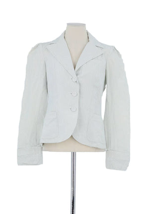 Blazer Kenzo Blanc en Coton, taille L - Seconde Main