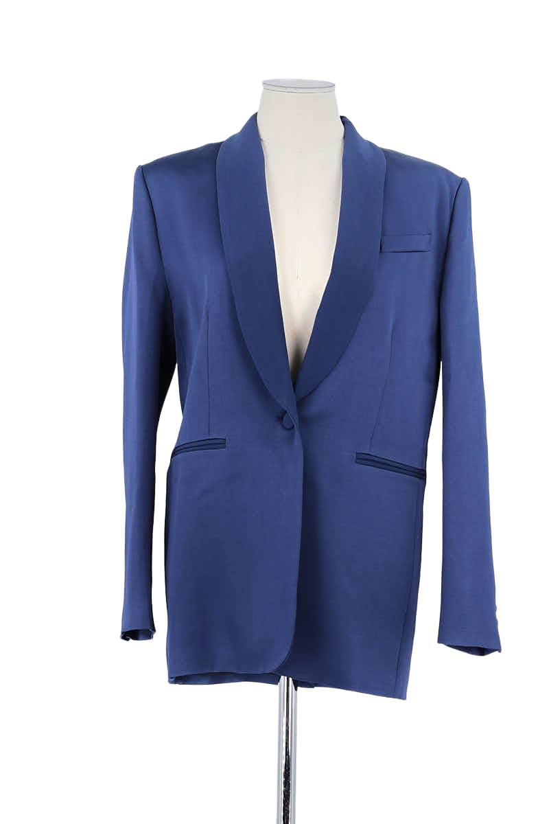 Blazer Maison Sarah Lavoine Bleu en Viscose, taille XS - Seconde Main