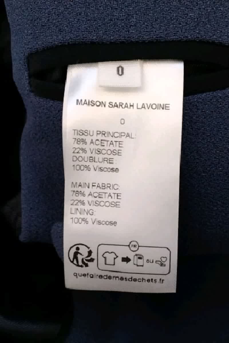 Blazer Maison Sarah Lavoine Bleu en Viscose