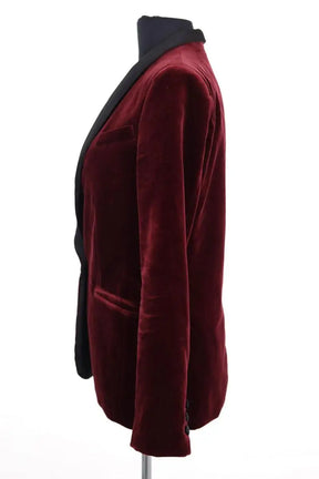 Blazer Maison Sarah Lavoine Bordeaux en Coton