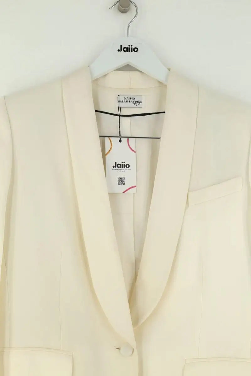 Blazer Maison Sarah Lavoine Ecru en Synthétique