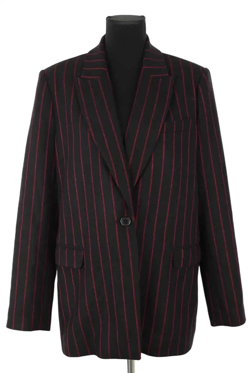 Blazer Maison Sarah Lavoine Noir en Laine, taille M - Seconde Main