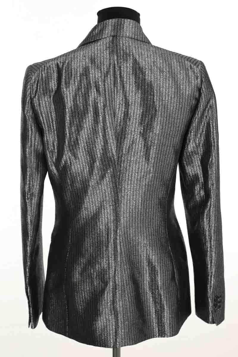 Blazer Maje Argent en Synthétique