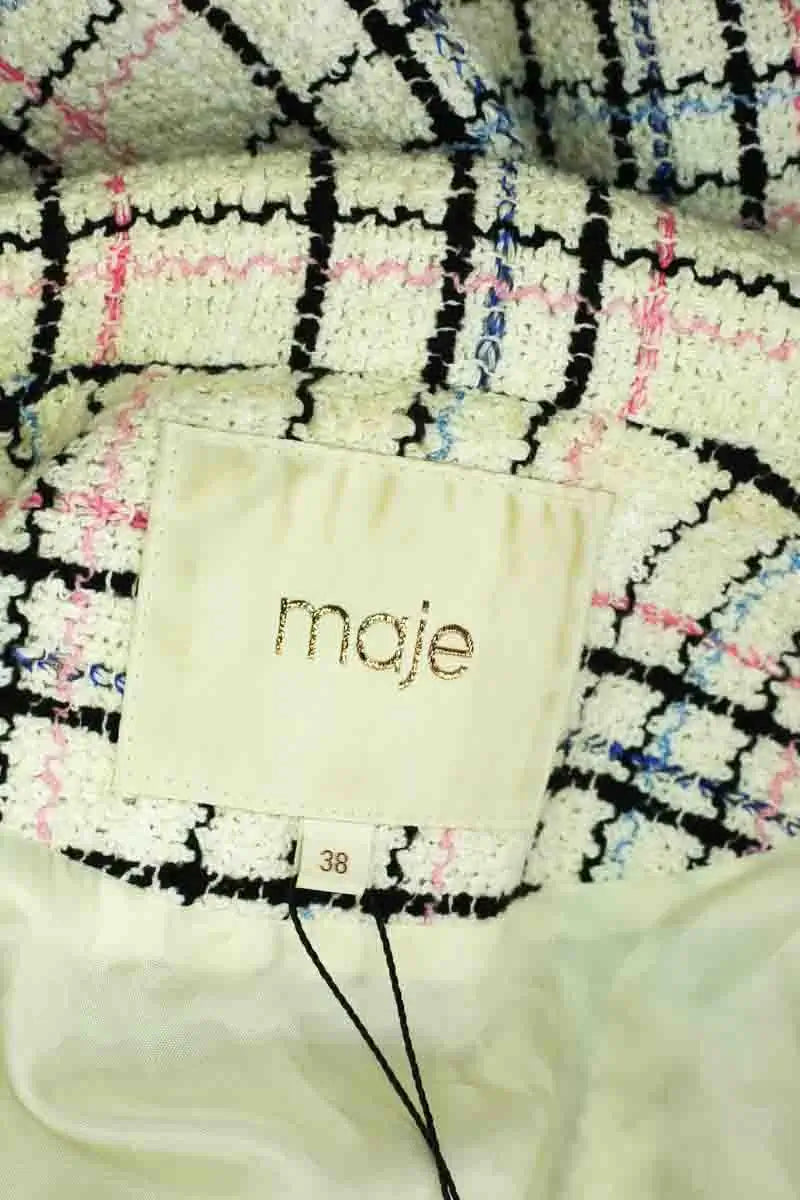Blazer Maje Ecru en Coton
