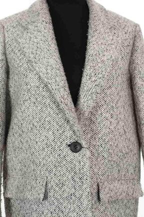Blazer Maje Gris en Polyester