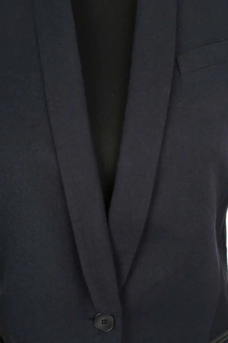 Blazer Maje Marine en Laine