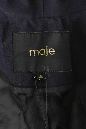 Blazer Maje Marine en Laine