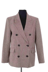 Blazer Maje Marron en Coton, taille XS - Seconde Main