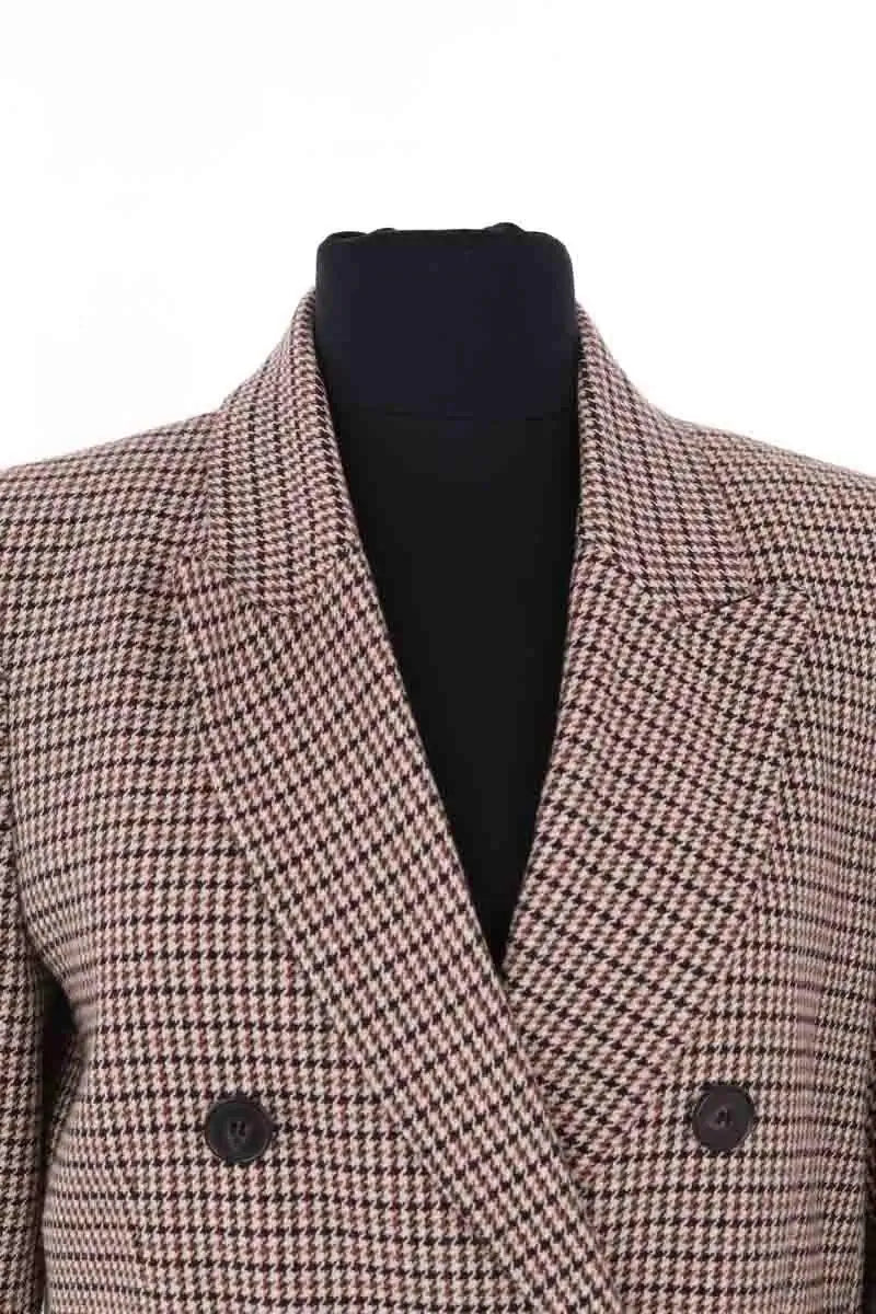 Blazer Maje Marron en Coton