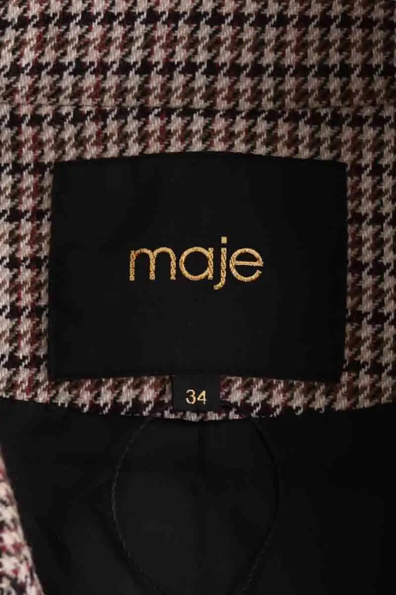 Blazer Maje Marron en Coton