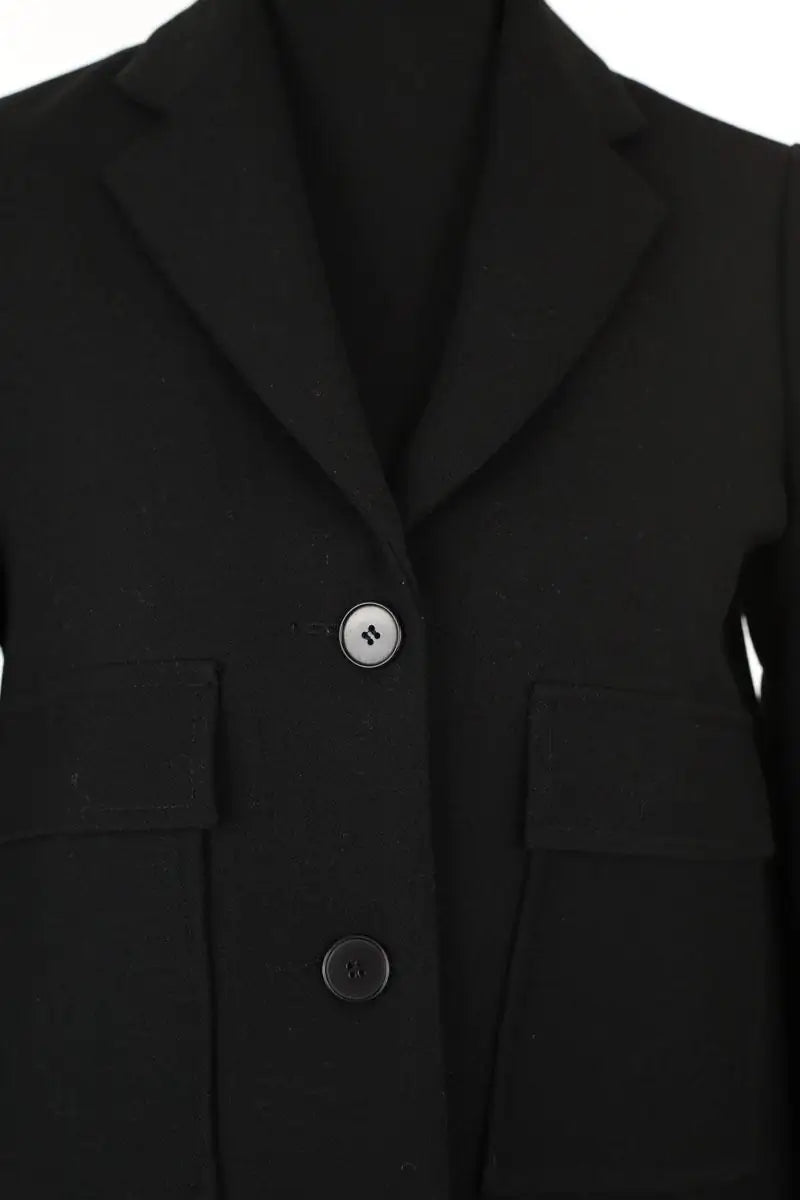 Blazer Maje Noir en Polyester