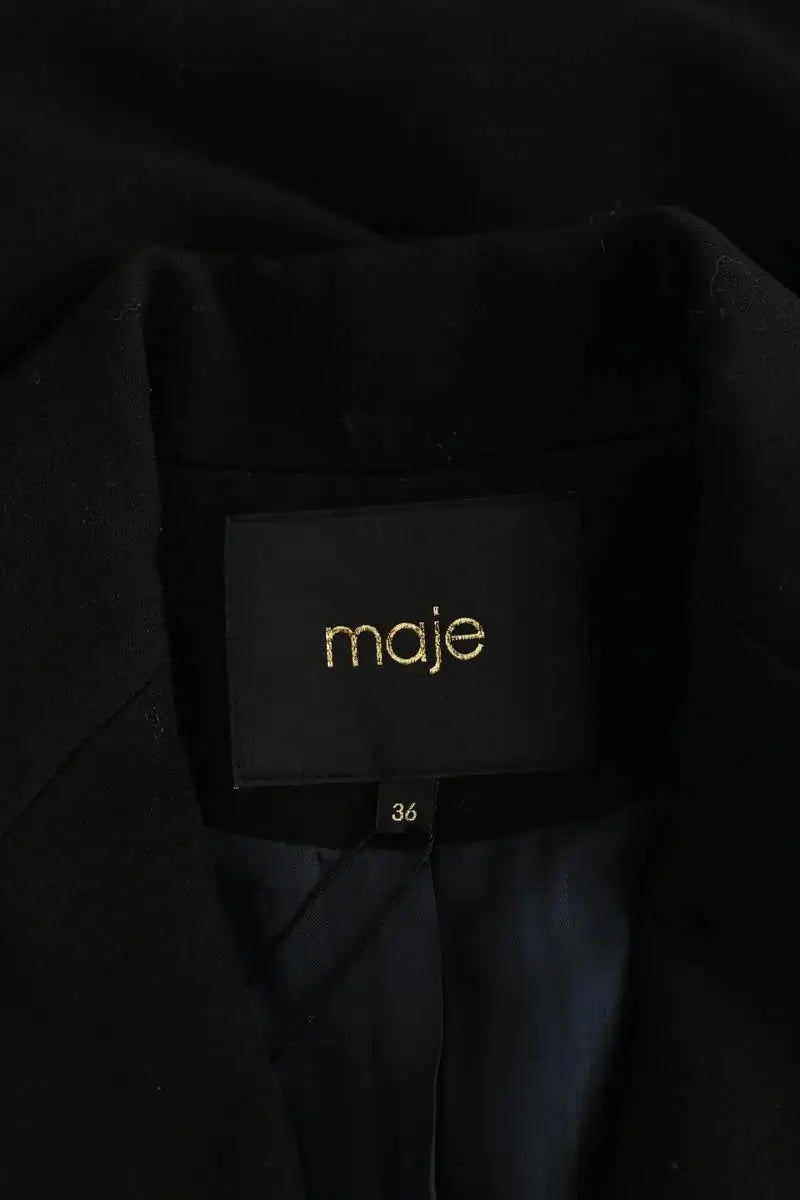 Blazer Maje Noir en Polyester