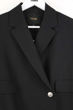 Blazer Maje Noir en Synthétique