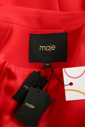 Blazer Maje Varmin Rouge en Polyester