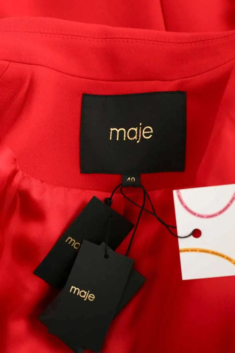 Blazer Maje Varmin Rouge en Polyester