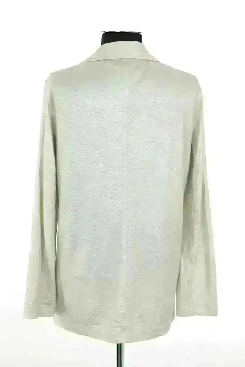 Blazer Majestic Filatures Argent en Lin