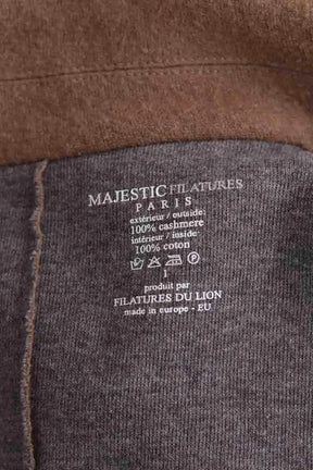 Blazer Majestic Filatures Marron en Cachemire
