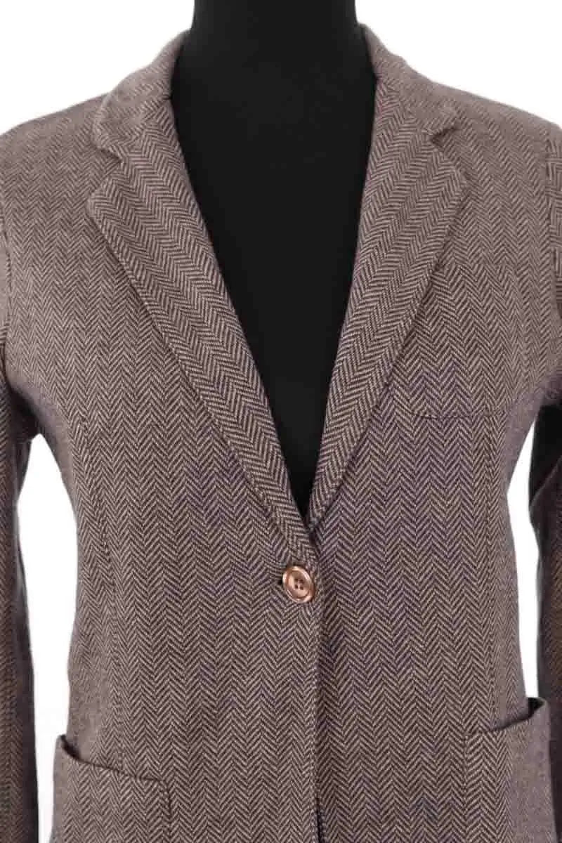 Blazer Majestic Filatures Marron en Coton