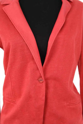 Blazer Majestic Filatures Rouge en Lin