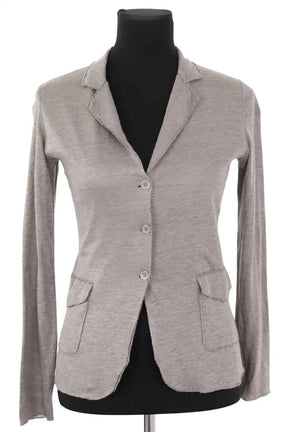Blazer Majestic Filatures Vert en Lin, taille S - Seconde Main