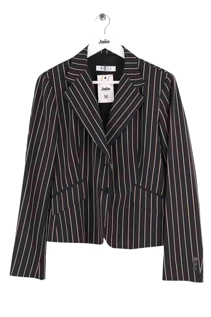 Blazer Marella Noir en Synthétique, taille XXL - Seconde Main