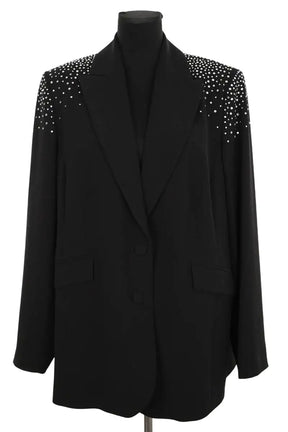Blazer Marina Rinaldi Noir en Polyester, taille XXL - Seconde Main