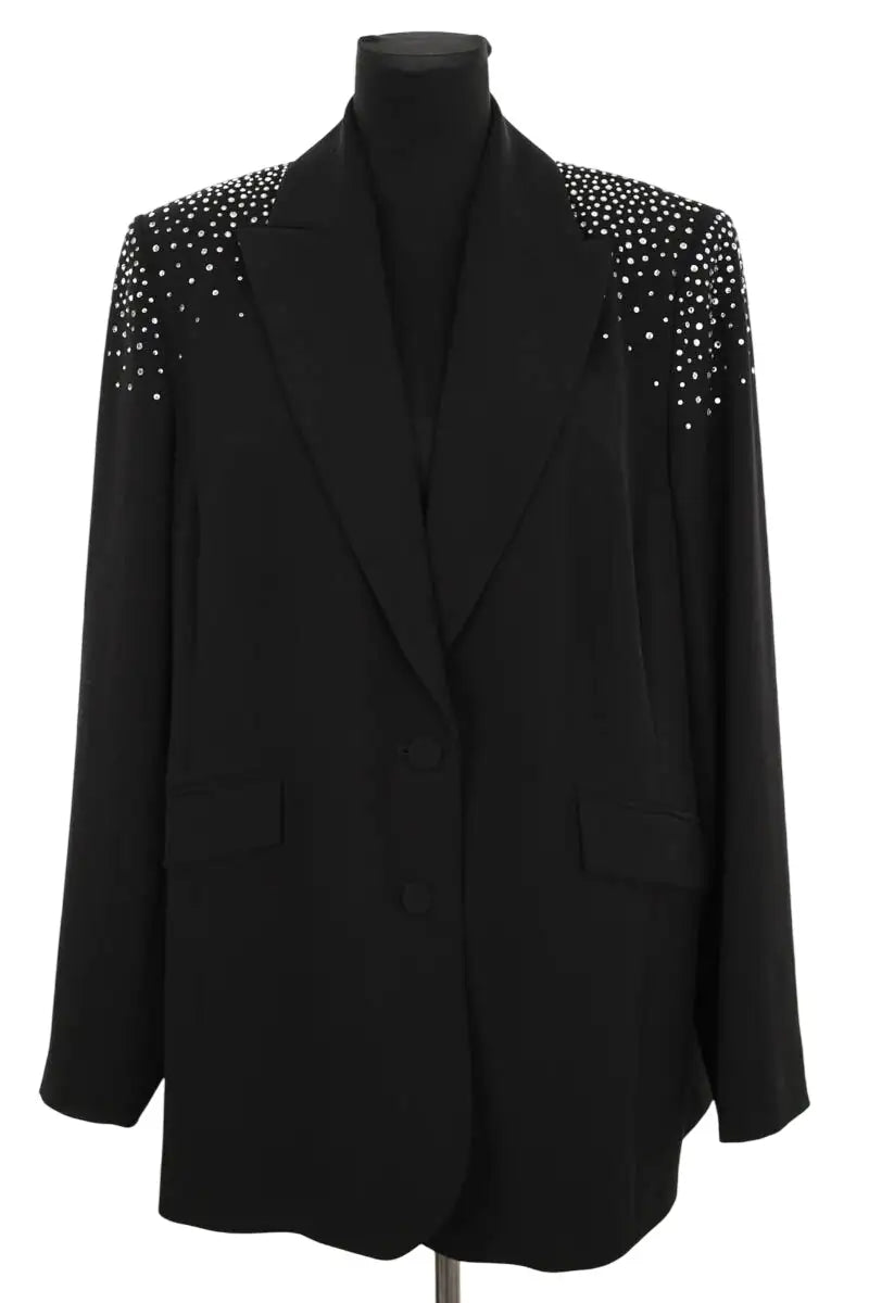 Blazer Marina Rinaldi Noir en Polyester, taille XXL - Seconde Main