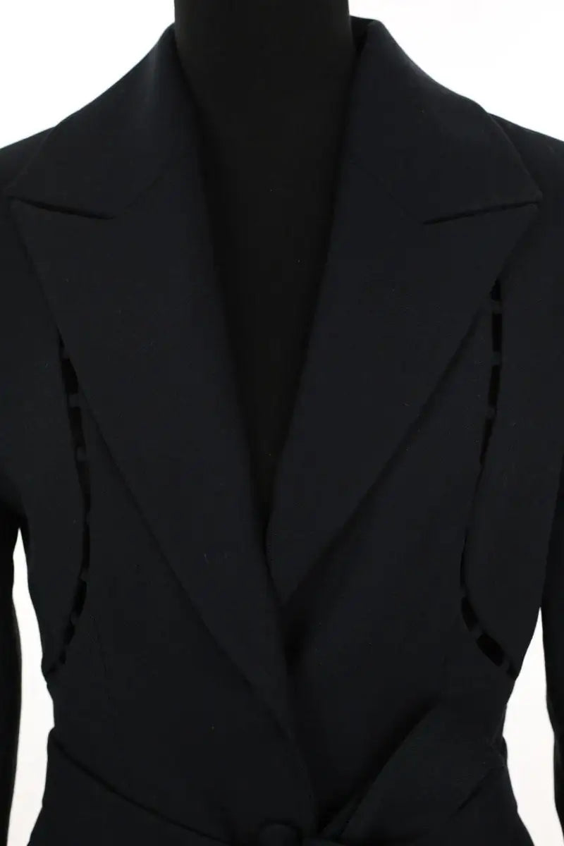 Blazer Materiel Noir en Polyester