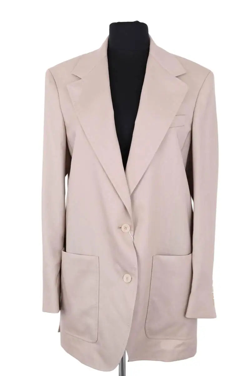 Blazer Max Mara Gris en Laine, taille L - Seconde Main