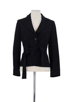 Blazer Max Mara Noir en Coton, taille M - Seconde Main